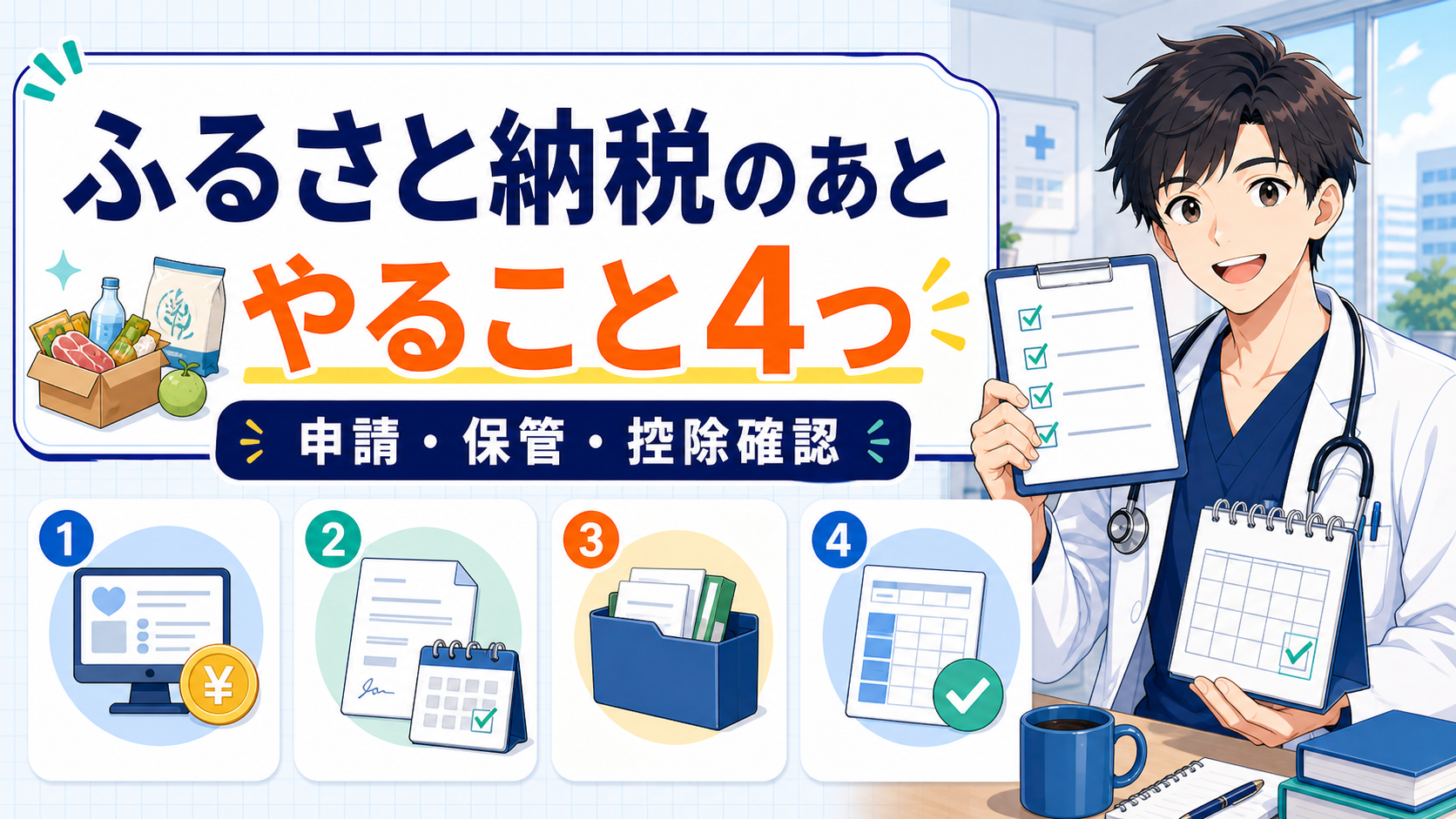 ふるさと納税のあとにやること【研修医向けチェックリスト】
