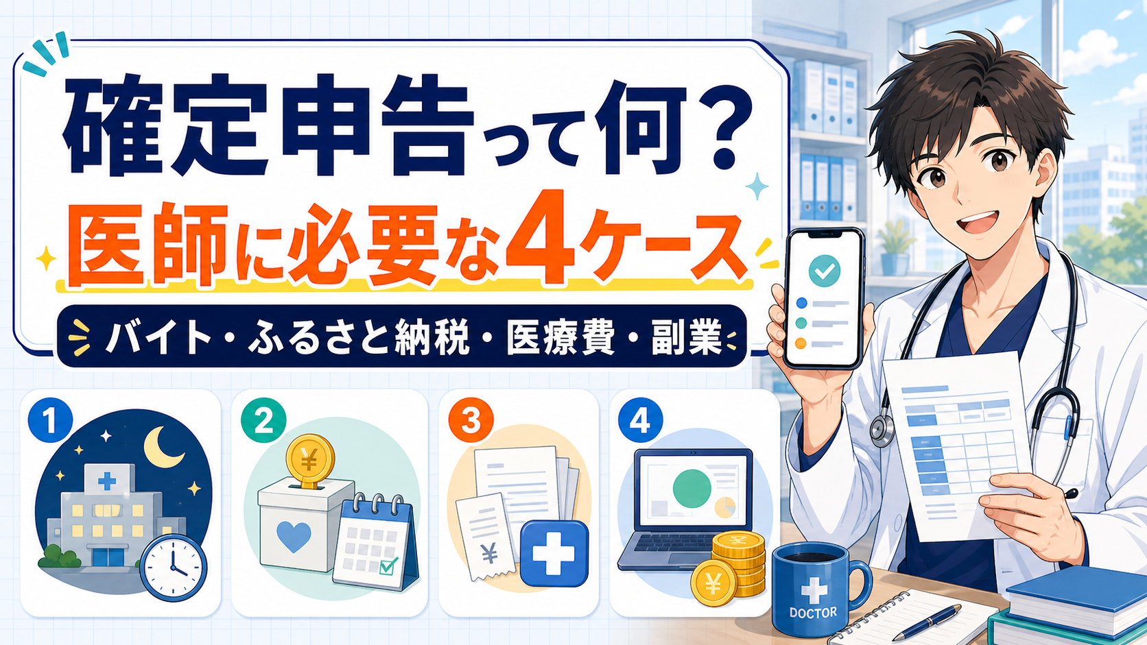 確定申告って何？医師が必要になるケースだけ整理