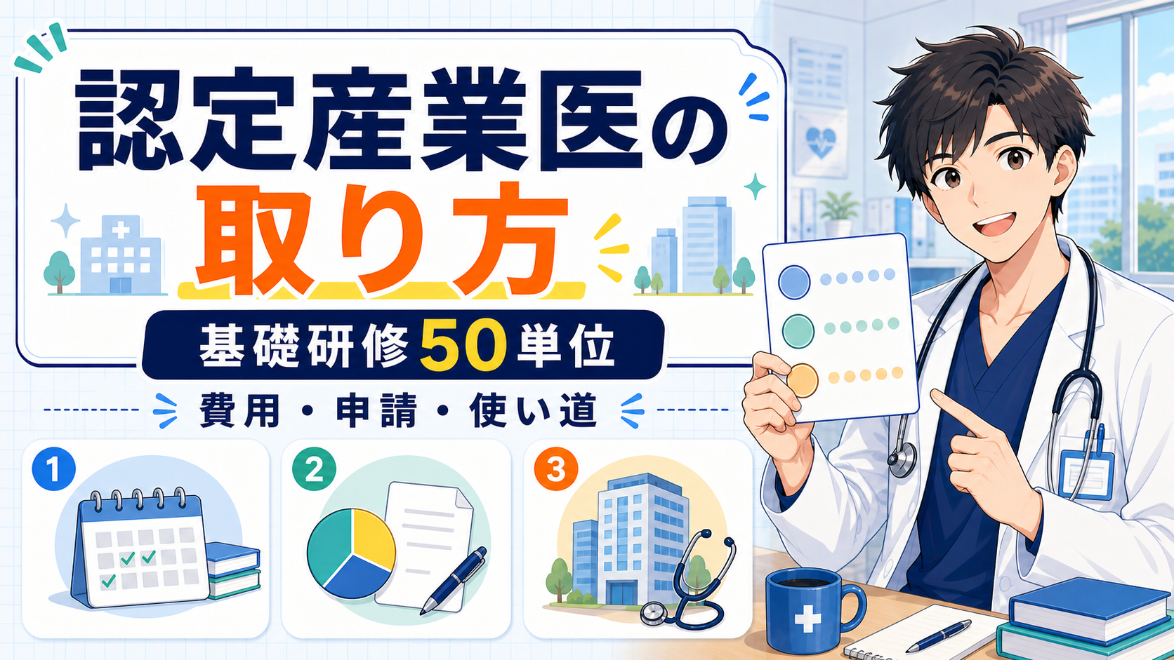 日本医師会認定産業医の取り方【費用・単位・使い道】